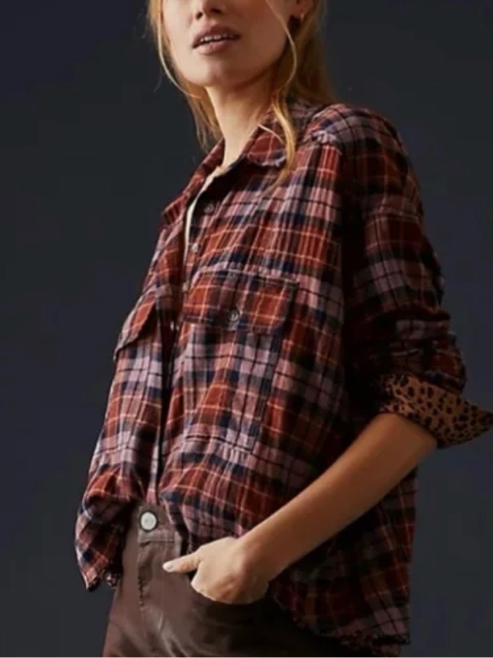 Anthropologie Pilcro Plaid Button-Up Shirt